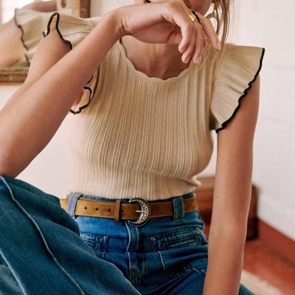 Sezane Nathan knit top